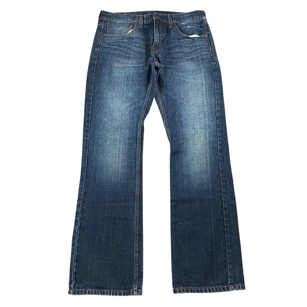 Levis 527 Jeans Mens 34x34 Blue Medium Wash Slim Bootcut 100 Cotton 2018